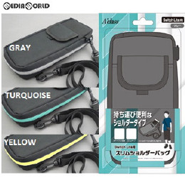 [Switch]Switch Lite用(スイッチライト用) スリムショルダーバッグ ターコイズ アクラス(SASP-0543)