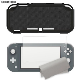 [Switch]Switch Lite用(スイッチライト用) スターティングセット・ハイブリットカバー ブラック カンパーニュ(CP-3SSLC2/BB)
