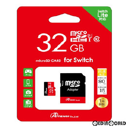 [Switch](再販)Switch/Switch Lite用(スイッチ/スイッチライト用)  MicroSDHC32GB(SDカードアダプター付き) アンサー(ANS-MSDHC32G)