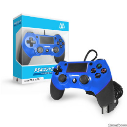 [PS4]PS4コントローラー WIRED(有線) ブルー 2m スリーアロー(THA-SN505)