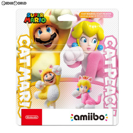 [Switch]amiibo(アミーボ) ダブルセット [ネコマリオ/ネコピーチ](スーパーマリオシリーズ) 任天堂(NVL-E-AB2B)