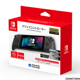 [Switch]グリップコントローラー for Nintendo Switch(ニンテンドースイッチ) クリアブラック 任天堂ライセンス商品 HORI(NSW-298)