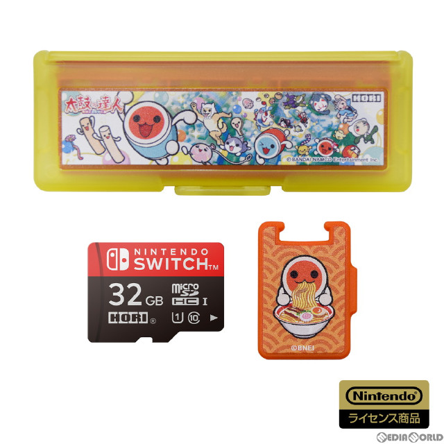 [Switch]太鼓の達人 microSDカード 32GB + カードケース6 for Nintendo Switch(ニンテンドースイッチ) 任天堂ライセンス商品 HORI(AD29-002)