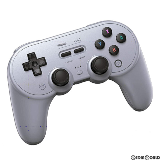 [Switch]8BitDo Pro 2 Bluetooth gamepad(ゲームパッド) Gray Edition(グレー エディション) サイバーガジェット(CY-8BDP2BG-GY)