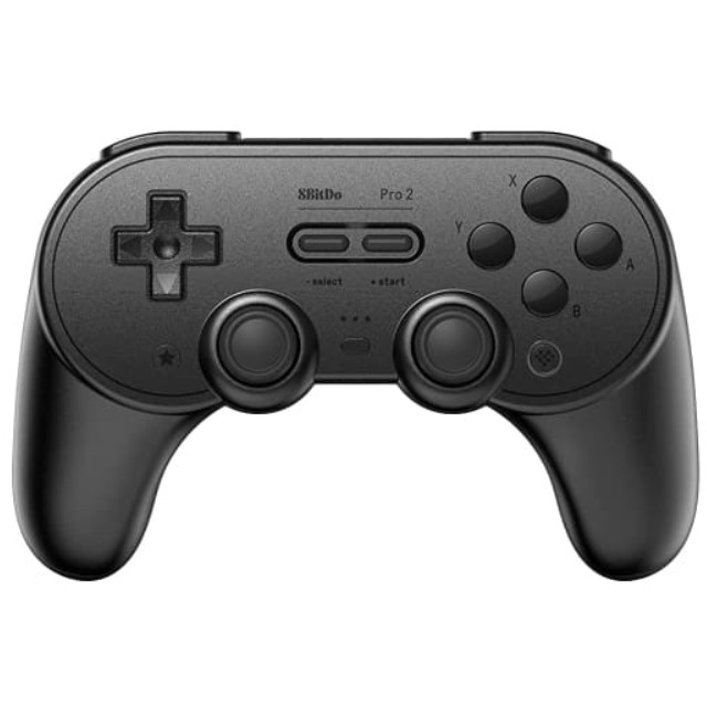 [Switch]8BitDo Pro 2 Bluetooth gamepad(ゲームパッド) Black Edition(ブラック エディション) サイバーガジェット(CY-8BDP2BG-BK)