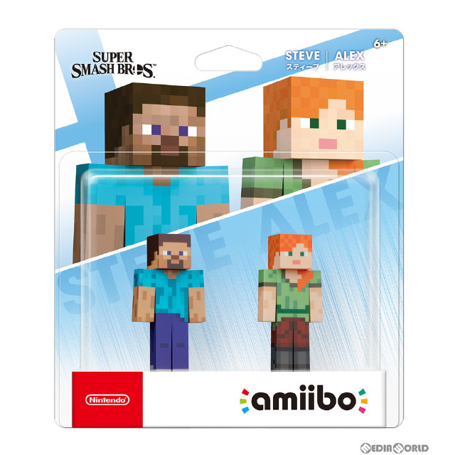 [Switch]amiibo(アミーボ) ダブルセット(スティーブ/アレックス)(大乱闘スマッシュブラザーズシリーズ) 任天堂(NVL-E-AA2E)