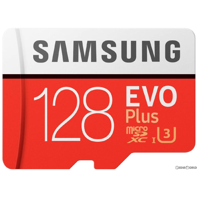 [Switch]microSDXCカード(マイクロSDXCカード) EVO+ 128GB UHS-I U3 アダプタ付 英パッケージ サムスン(MB-MC128GA/APC)