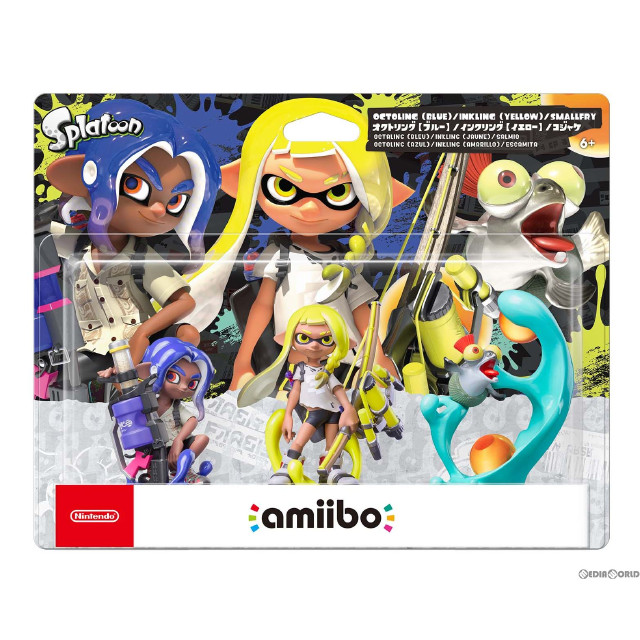 [Switch]amiibo(アミーボ) トリプルセット[インクリング【イエロー】/オクトリング【ブルー】/コジャケ](スプラトゥーンシリーズ) 任天堂(NVL-E-AE3F)