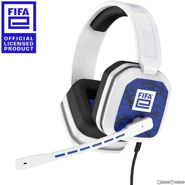 [PS5]FIFAe ゲーミングヘッドセット ホワイト FIFAe公式ライセンス商品 サイバーガジェット(FIFAE-GMHS-WH)