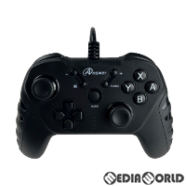[Switch]Switch/PC用(スイッチ/PC用) USBコントローラ ベーシカル シンフォニーブラック アンサー(ANS-SW161SB)