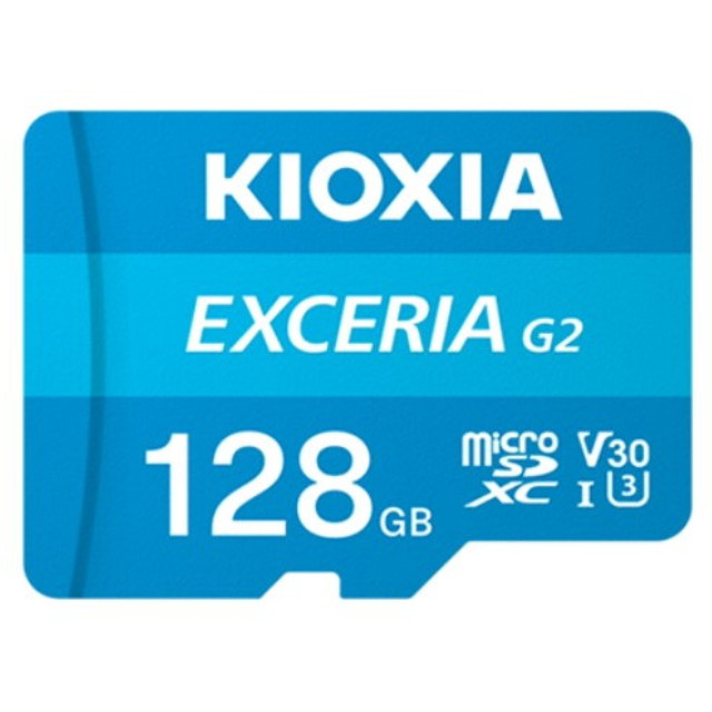 [Switch]EXCERIA(エクセリア) G2 microSDXC(マイクロSDXC) UHS-I メモリカード 128GB ライトブルー KIOXIA(KMU-B128G)