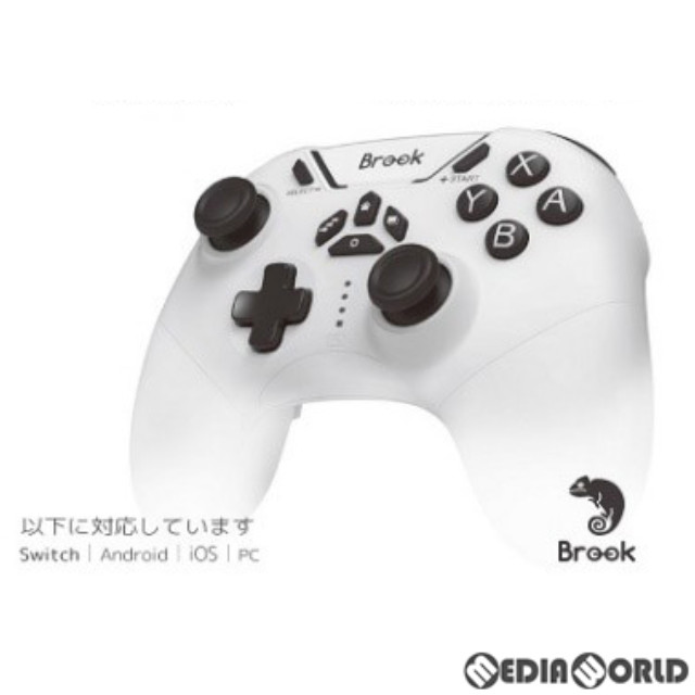 [Switch]ワイヤレスコントローラ ホワイト Brook Vivid(ブルック ビビッド) Brook(BK-0002)
