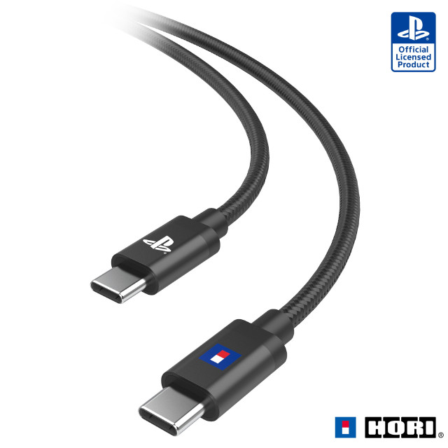 [PS5]DualSense(デュアルセンス) ワイヤレスコントローラー専用 USB-CtoC充電ケーブル ソニーライセンス商品 HORI(SPF-041)