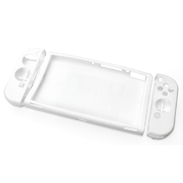 [Switch] Switch(スイッチ) EL用グリップ シリコングリップSW EL ホワイト ゲームテック(SWF2365)