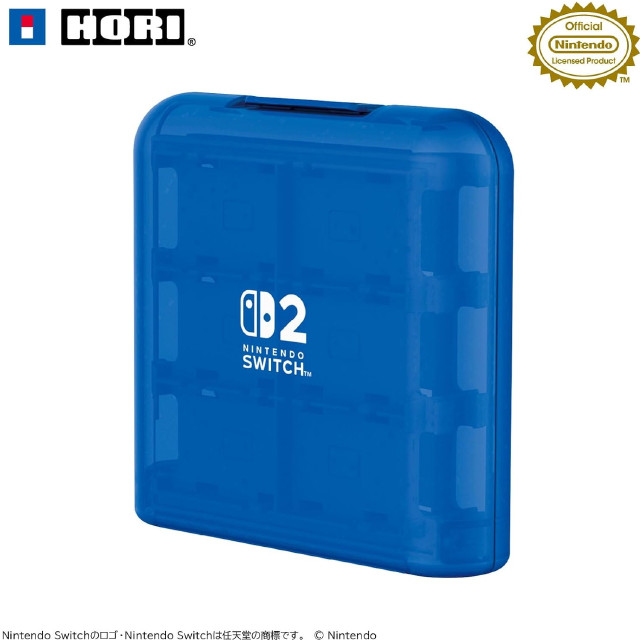 [Switch2] カードケース 24枚収納 for Nintendo Switch 2(ニンテンドースイッチ2)(クリアブルー) 任天堂ライセンス商品 HORI(NSX-070)