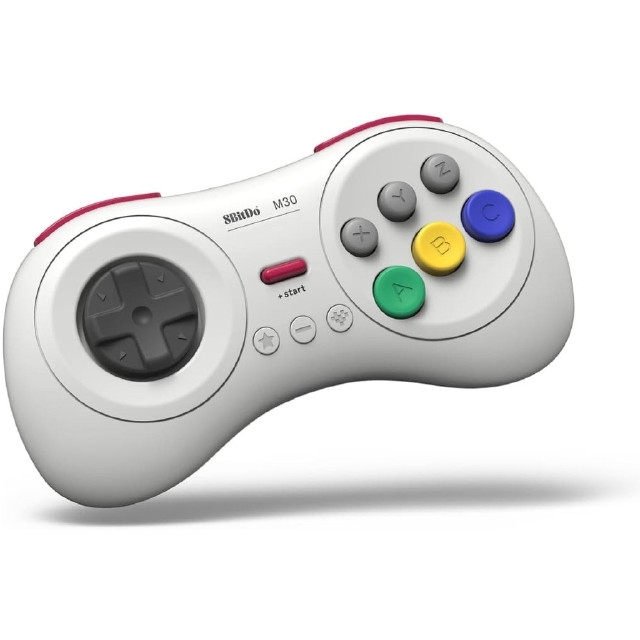 [Switch] 8BitDo M30 Bluetoothゲームパッド 無線コントローラー ホワイト 8BitDo(80HA)