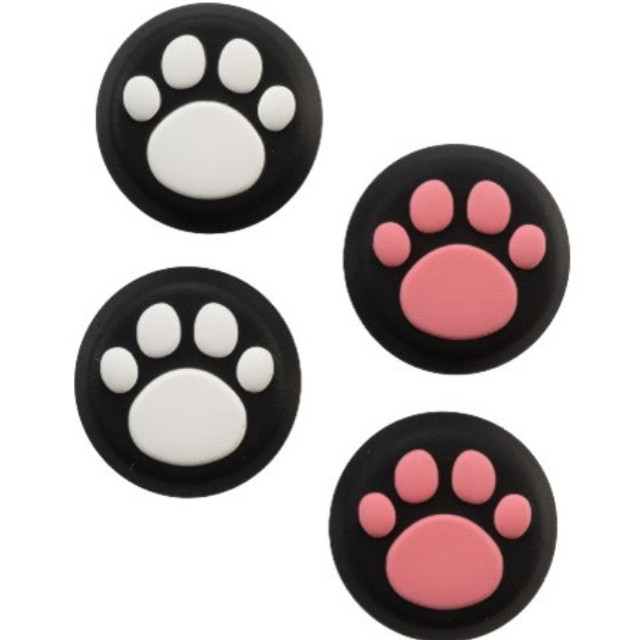 [Switch2] CYBER・アナログスティックカバー ねこにゃん(Switch2 Joy-Con2用/スイッチ2 ジョイコン2用) 黒 サイバーガジェット(CY-S2ASCN-BK)