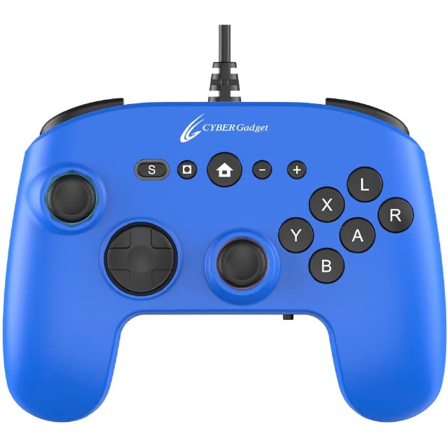 [Switch2] CYBER・ゲーミングコントローラー6B 有線タイプ(Switch2用/スイッチ2用) ブルー サイバーガジェット(CY-S2GC6BWD-BL)