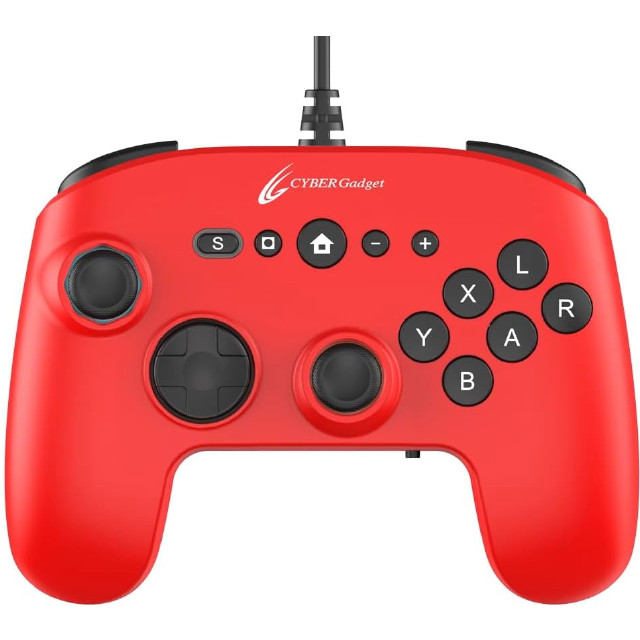 [Switch2] CYBER・ゲーミングコントローラー6B 有線タイプ(Switch2用/スイッチ2用) レッド サイバーガジェット(CY-S2GC6BWD-RE)