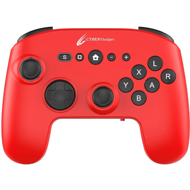 [Switch2] CYBER・ゲーミングコントローラー6B 無線タイプ(Switch2用/スイッチ2用) レッド サイバーガジェット(CY-S2GC6BWL-RE)