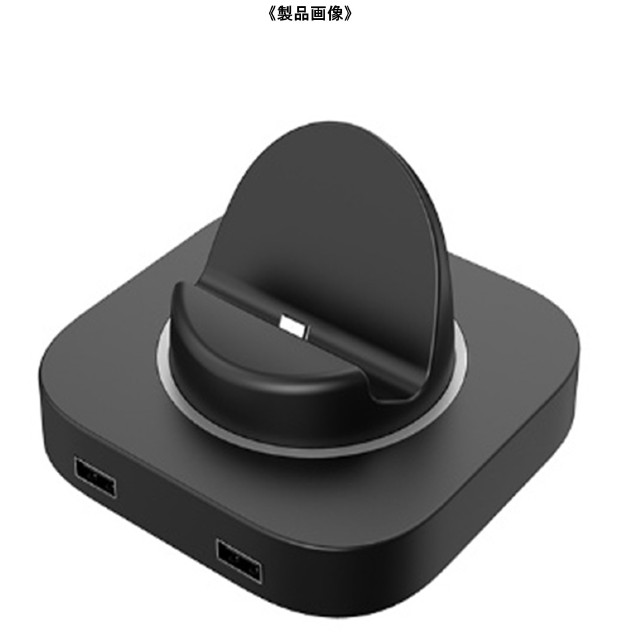 [Switch2] CYBER・USBハブスタンド 4ポート(Switch2用/スイッチ2用) ブラック サイバーガジェット(CY-S2UHST4-BK)