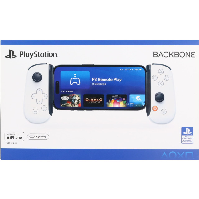 [PS5] Backbone One(バックボーンワン) PlayStation Edition for iPhone(プレイステーションエディション フォーアイフォン) 第2世代 モバイルゲーミングコントローラー(Lightning/ホワイト) ソニーライセンス商品 Backbone(BB-02-P-WS)