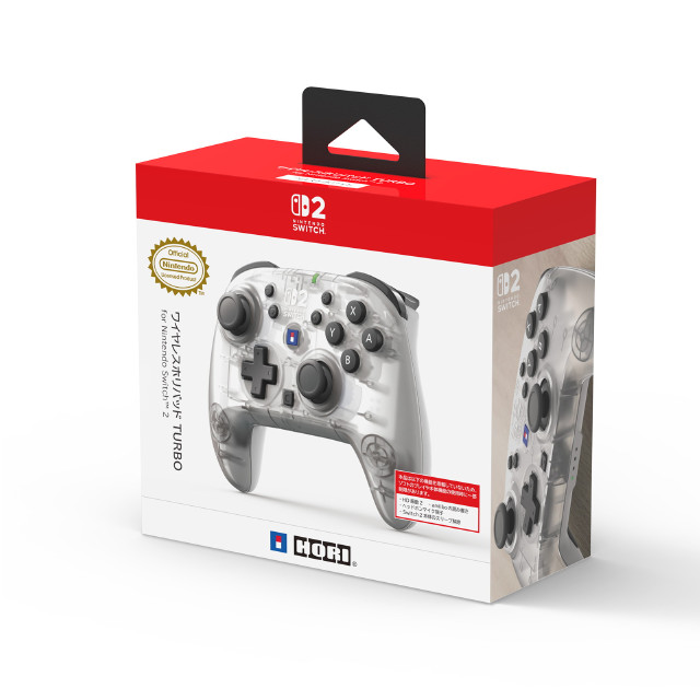[Switch2] ワイヤレスホリパッド TURBO for Nintendo Switch 2(ニンテンドースイッチ2) フロストホワイト 任天堂ライセンス商品 HORI(NSX-132)