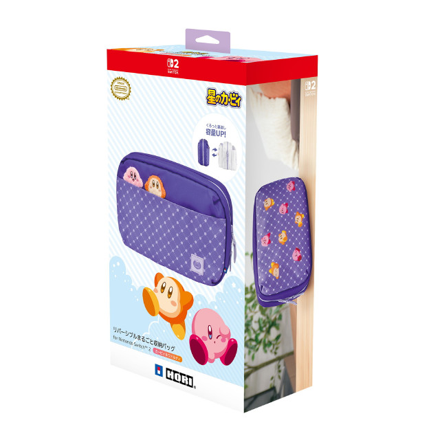 [Switch2] 星のカービィ リバーシブルまるごと収納バッグ for Nintendo Switch 2(ニンテンドースイッチ2) カービィ&ワドルディ 任天堂ライセンス商品 HORI(NSX-028)