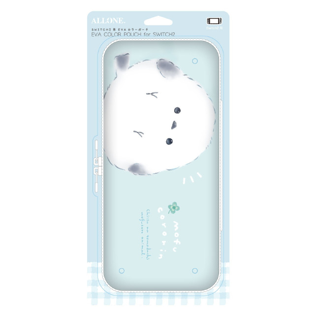 [Switch2] Switch2用(スイッチ2用) EVAカラーポーチ Q-LiAもふころりんシリーズ シマエナガ アローン(ALG-NS2PB008QSI)