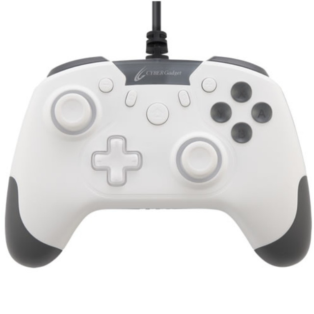 [Switch2] CYBER・ゲーミングコントローラー HG 有線タイプ ホワイト サイバーガジェット(CY-WPCGCWD-WH)