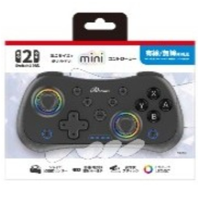 [Switch2] Switch2/PC用(スイッチ2用/PC用) miniコントローラー(ブラック) アンサー(ANS-SW200BK)