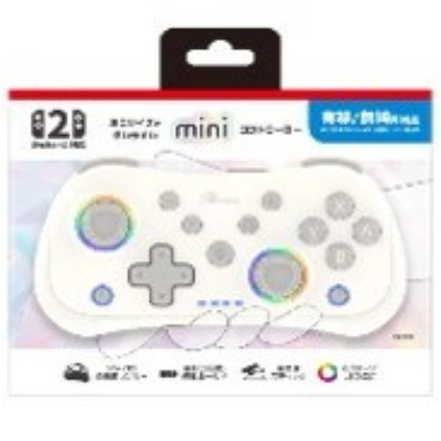 [Switch2] Switch2/PC用(スイッチ2用/PC用) miniコントローラー(ホワイト) アンサー(ANS-SW200WH)
