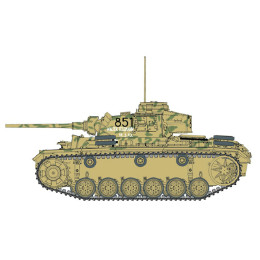 [PTM]CH6387 1/35ドイツ軍Pz.Kpfw.III III号戦車L型後期生産型(スマートキット) プラモデル サイバーホビー