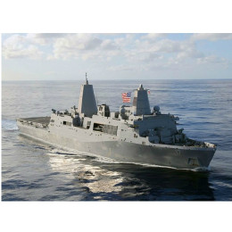 [PTM]CH7096 1/700現用アメリカ海軍サン・アントニオLPD-17 w/MV-22Bオスプレイ プラモデル サイバーホビー