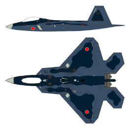 [PTM]02088 1/72 F-22ラプター航空自衛隊 洋上迷彩 プラモデル ハセガワ