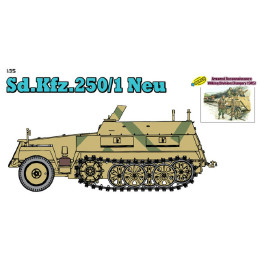 [PTM]CH9149 1/35 Sd.Kfz.250/1 ノイ装甲兵員輸送車 w/SSヴィーキング師団兵 プラモデル サイバーホビー