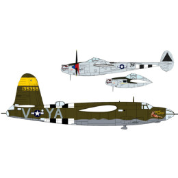 [PTM]02091 1/72 P-38J&B-26B/Cオーバーロード作戦 ハセガワ