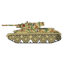 [PTM]CH6449 1/35 WW.II ドイツ軍 鹵獲戦車 T-34 747(r)STZ Mod. 1942年後期生産型 プラモデル サイバーホビー