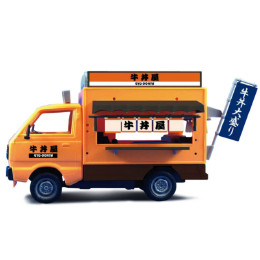 [PTM]1/24移動販売8 牛丼屋さん プラモデル アオシマ