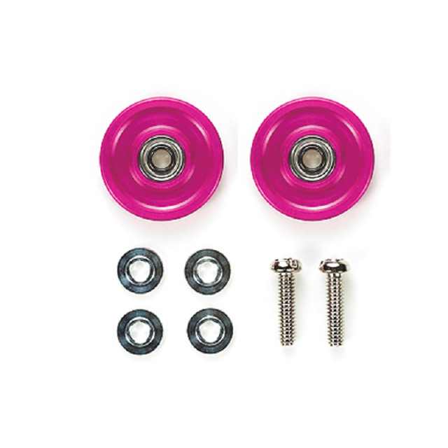 [PTM]95048 ミニ四駆限定 13mmオールアルミベアリングローラー（ピンク） タミヤ