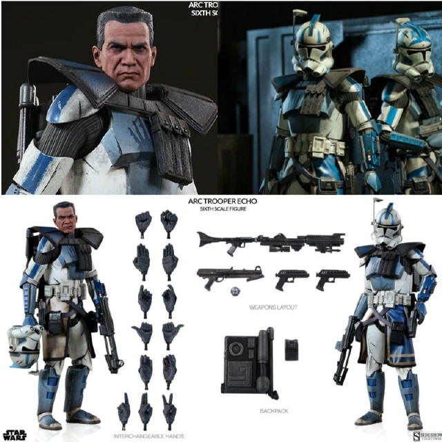 [FIG] ミリタリーズ・オブ・スター・ウォーズ ARCトルーパー エコー（フェイズ2アーマー版） サイドショウ