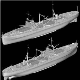 [PTM]W160 1/700 日本海軍 給兵艦 樫野 プラモデル ピットロード