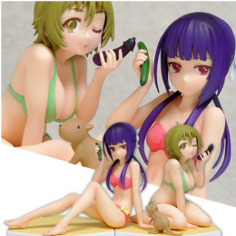 [FIG]BEACHQUEENS(ビーチクイーンズ) 木下林檎&中沢農セット(若旦那付き) のうりん 1/10 完成品 フィギュア ウェーブ(WAVE)