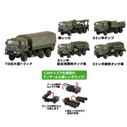 [PTM]1/144 自衛隊名鑑 No.1 73式トラック編(BOX) スカイネット(アオシマ)