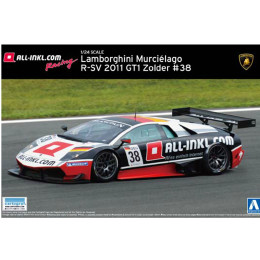 [PTM]スーパーカーNo.16 1/24 ランボルギーニムルシエラゴR-SV 2011 GT1 Zolder #38 プラモデル アオシマ