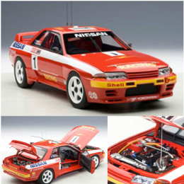 [PTM]1/18 スカイライン(R32)GT-R ATCC1992年 バサースト1000kmレース優勝#1(レッド) 完成品 オートアート