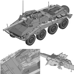 [PTM]DR6814 1/35 WW.II ドイツ軍 Sd.Kfz.234 8輪重装甲偵察車7.5cm L/48 プラモデル ドラゴン