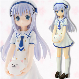 [FIG]チノ 夏制服 ご注文はうさぎですか？ 1/7完成品フィギュア キューズQ