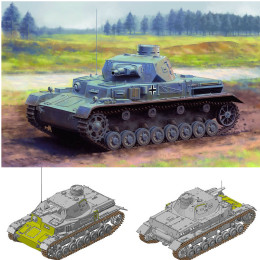 [PTM]DR6816 1/35 WW.II ドイツ軍 IV号戦車A型 w/増加装甲 プラモデル ドラゴン