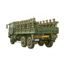 [PTM]1/72 ミリタリーモデルキットNo.12 陸上自衛隊 73式大型トラック 3t半(乗車隊員20体セット) プラモデル アオシマ